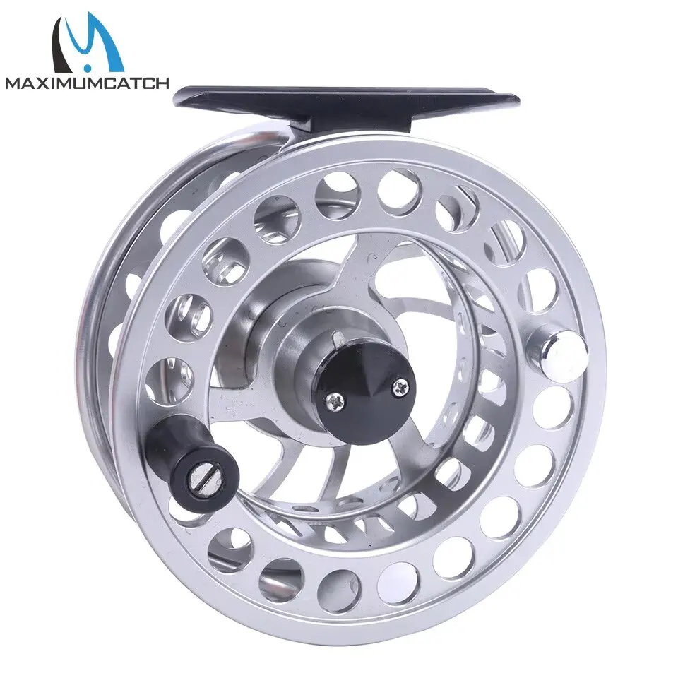 Maximumcatch ML 3-9wt Mid-Large Arbor Fly Fishing Reel CNC Machine Cut 6061T6 Aluminum Fly Reel