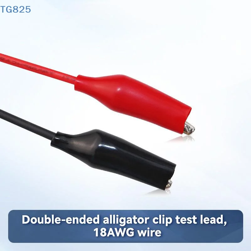 【AN】2PCS Alligator Clips Electrical DIY Test Leads Alligator Double-ended Crocodile Clips Roach Clip Test Jumper Wire 46CM