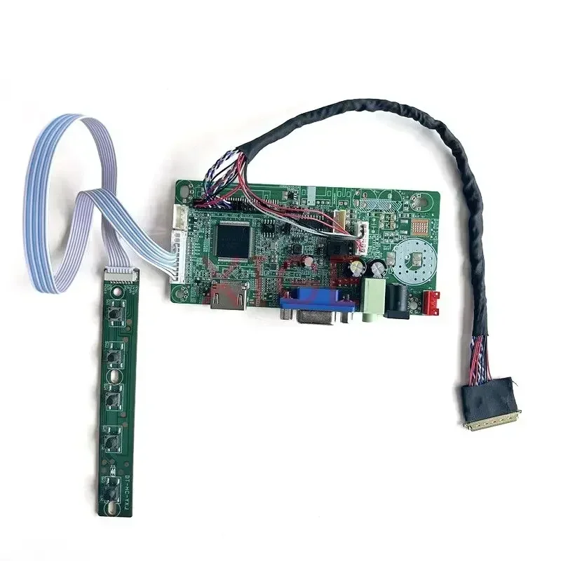 Controlador Driver Board para Laptop, tela DIY, compatível com HDMI, LVDS, Kit VGA 1366x768, BT156GW01 V.4, BT156GW02 V.0, 58C, 40 pinos