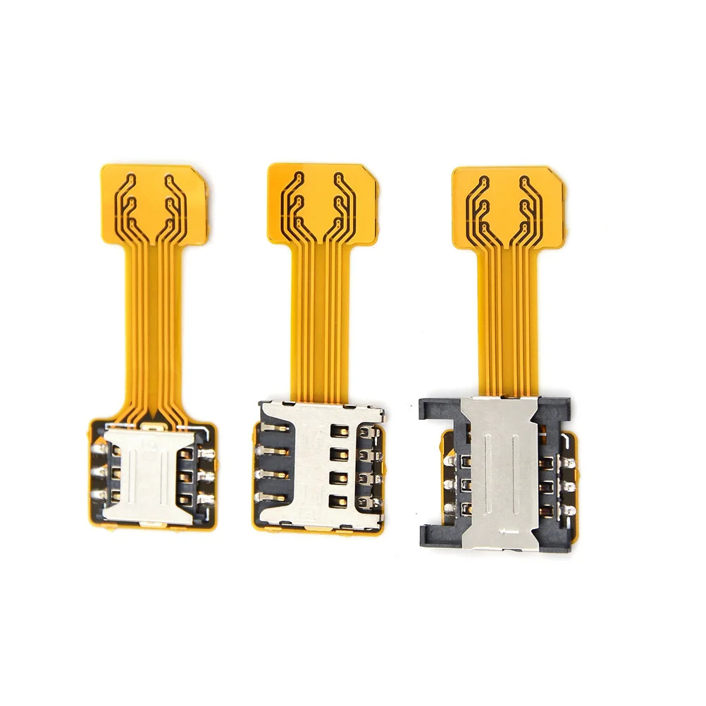 1pc Hybrid Dual Micro Nano SIM Card Adapter Converter Extension SD Slot Android