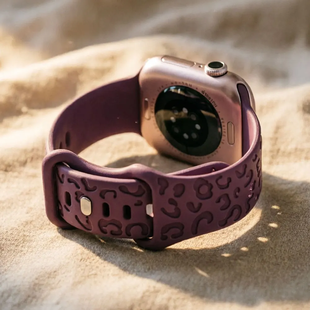 Engraved Strap For Apple Watch Band 46mm 42mm 44mm 41-40mm 49mm 45 mm Silicone Correa Bracelet Series 10 8 9 7 SE 6 5 4 Ultra 2