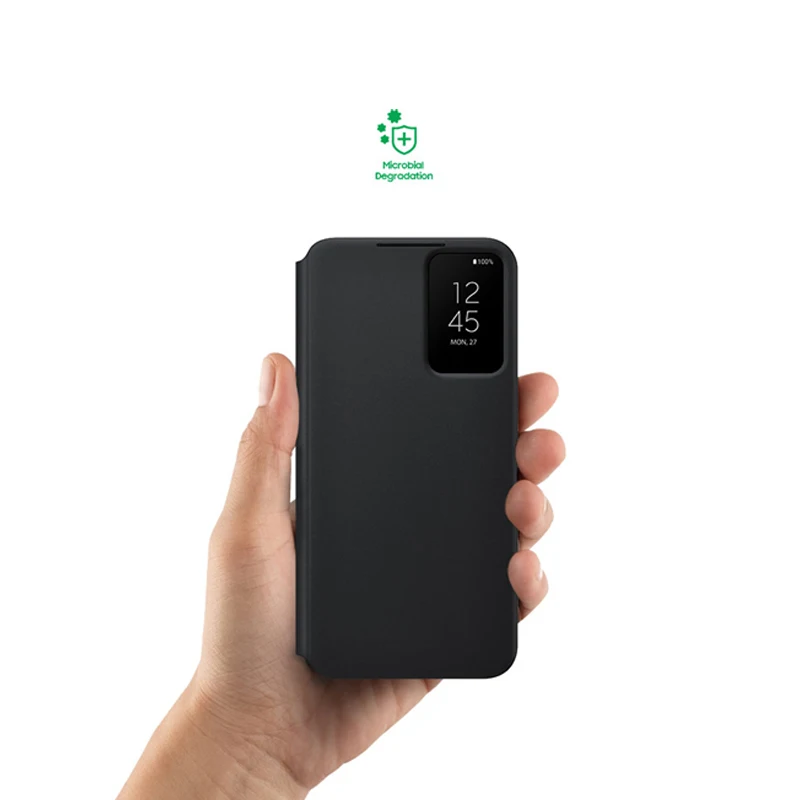 For Samsung S22 Ultra S-View Simple Stylish Flip Cover S22 Case  Galaxy S22 Plus LED Cover EF-ZS908