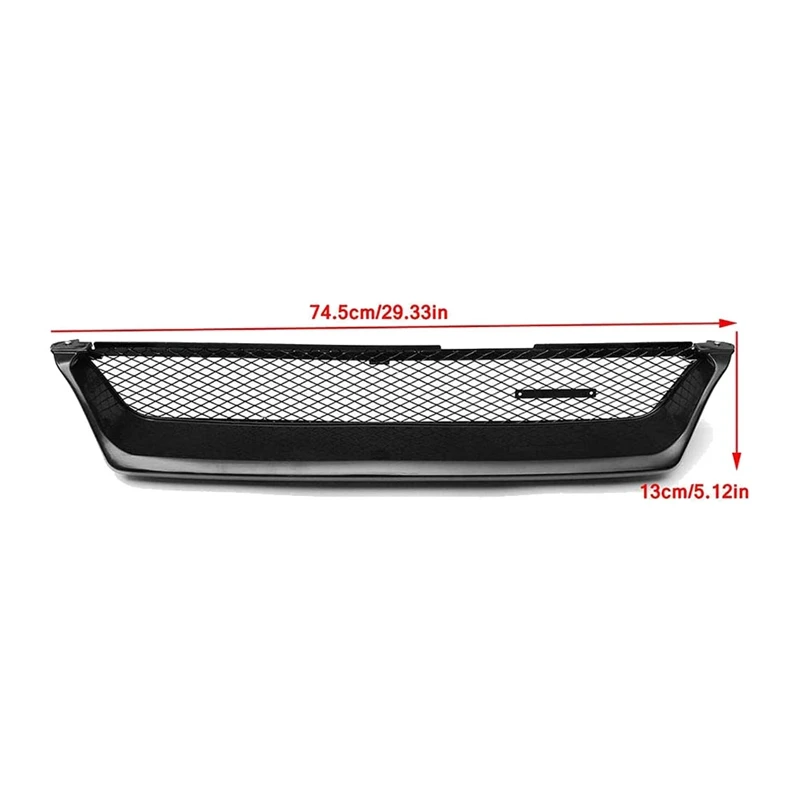 Car Front Bumper Mesh Grill Grille Gloss Black Racing Grills For Toyota Corolla AE101 1993 1994 1995 1996 1997