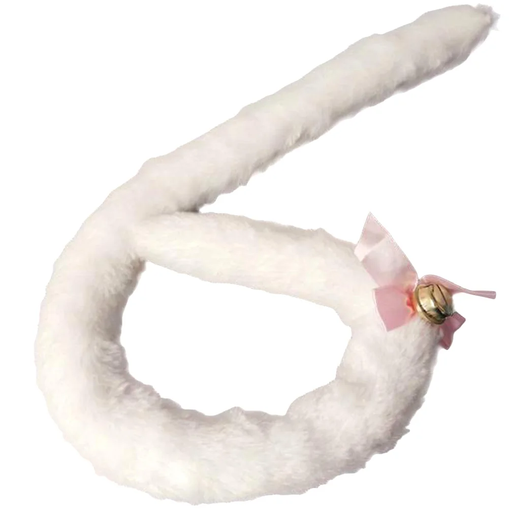 

70 Cm Cat Tail Removable Bell Cosplay Costume Party Accessories Halloween Christmas One Party Cosplay Costume Size Fits All