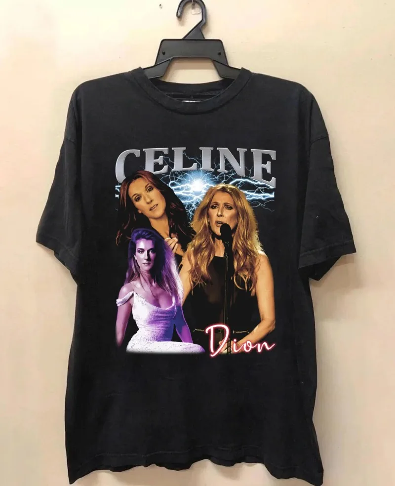 Camiseta vintage Celine Dion My Heart Will Go On, camiseta retrô Celine Dion, camiseta gráfica unissex, camiseta Celine Dion dos anos 90, streetwear