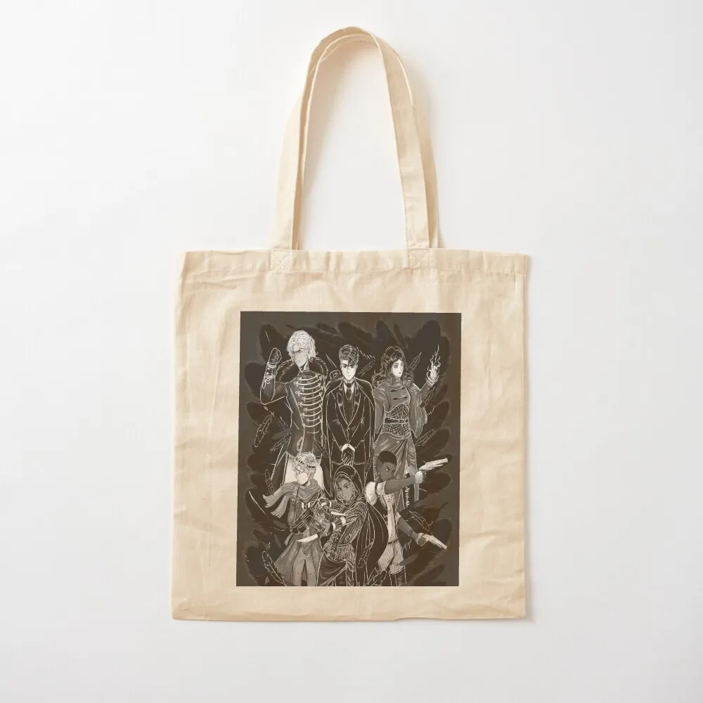 Inktober: حقيبة حمل ستة من الغربان، حقائب هدايا جمالية، حقيبة يد نسائية، حقيبة تسوق جامعية