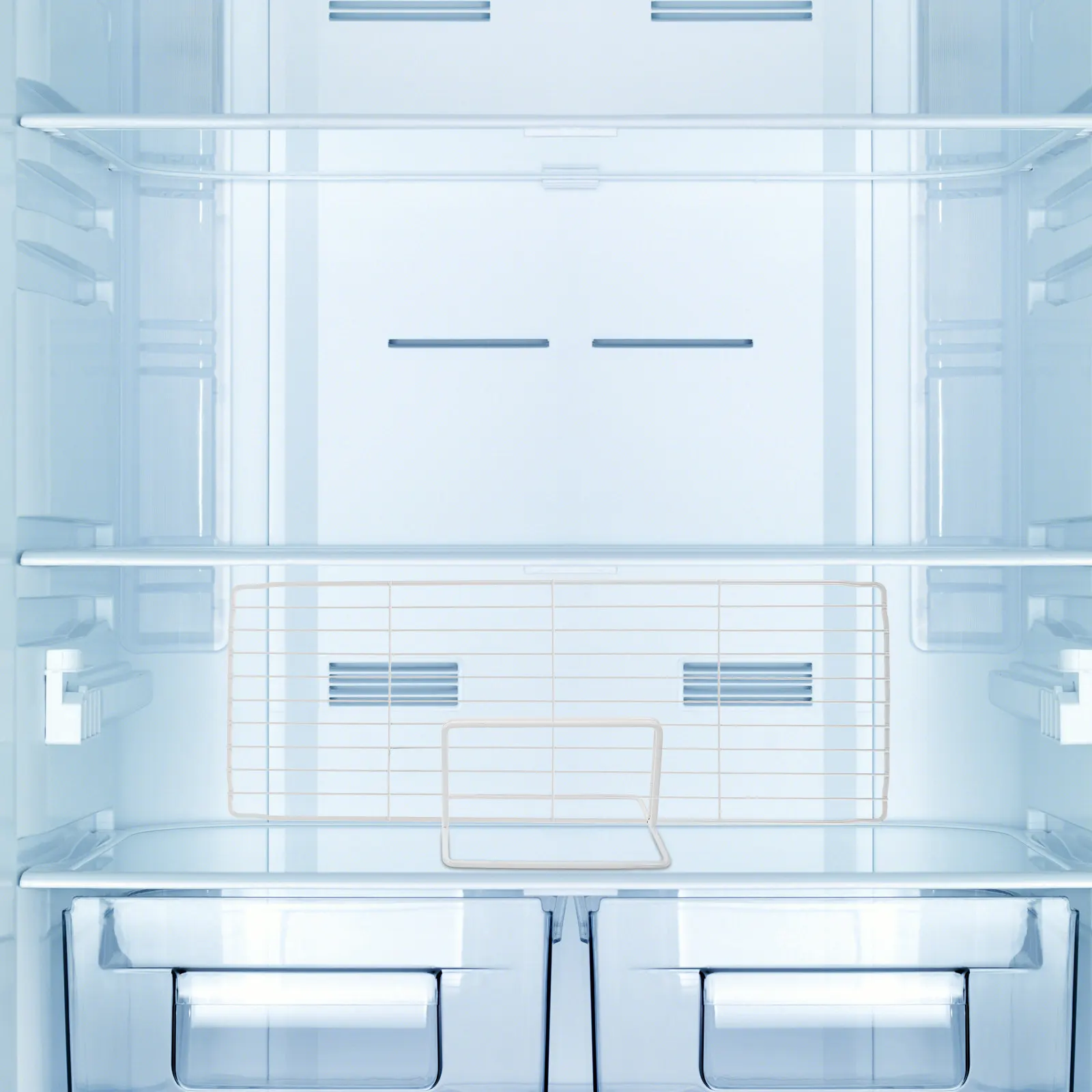 

Набор из 1 шт. регулируемых разделителей для морозильной камеры из железной проволоки, органайзер для холодильника, сетчатая полка для экономии места, для хранения продуктов