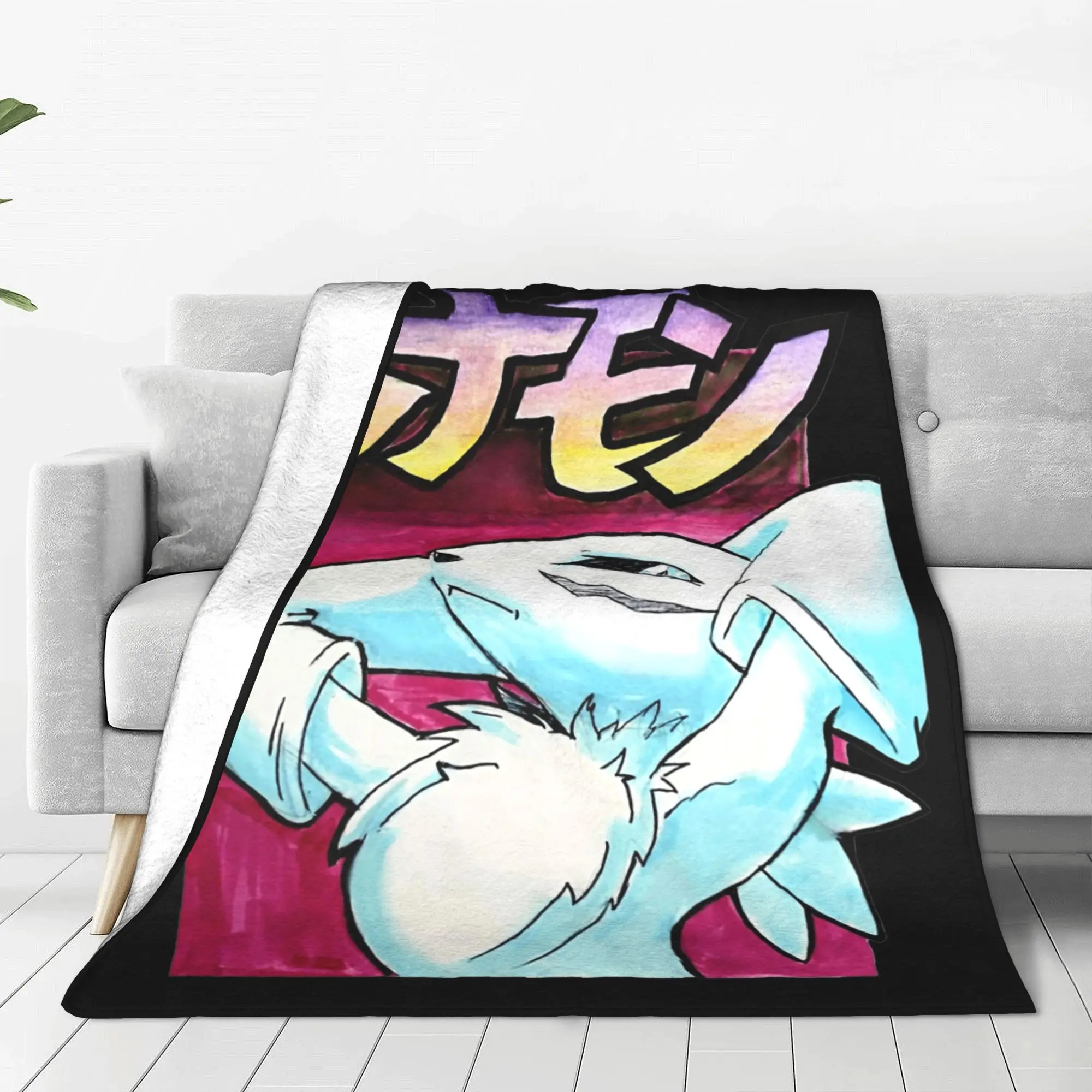 Digimon  Renamon Fleece Blanket MANGA Awesome Throw Blanket for Home 150*125cm Bedspread