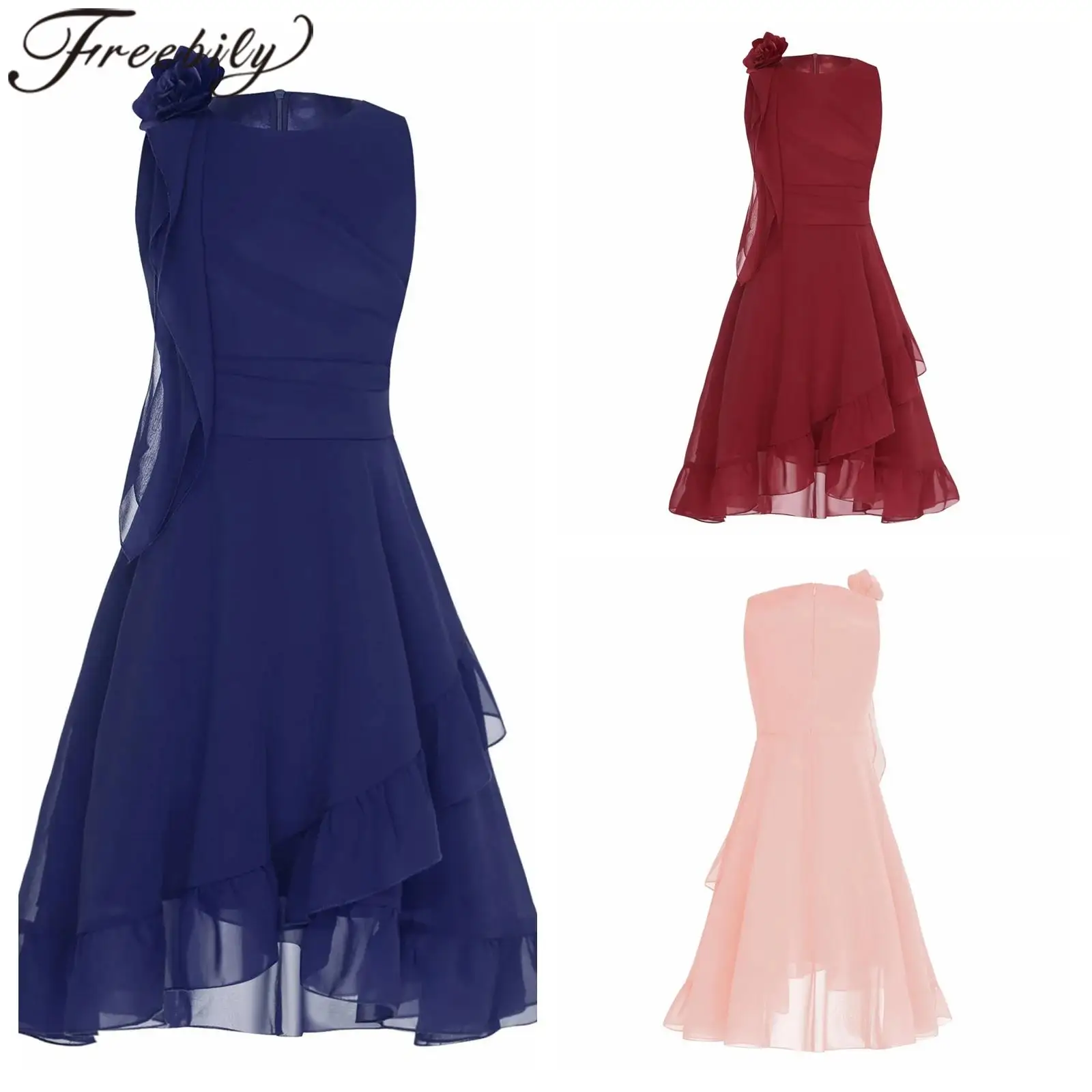 

Children Festive Dress for Girl Princess Holiday Girls Clothes Party Dress Eucharist Halloween Christmas Festival Costumes Gown