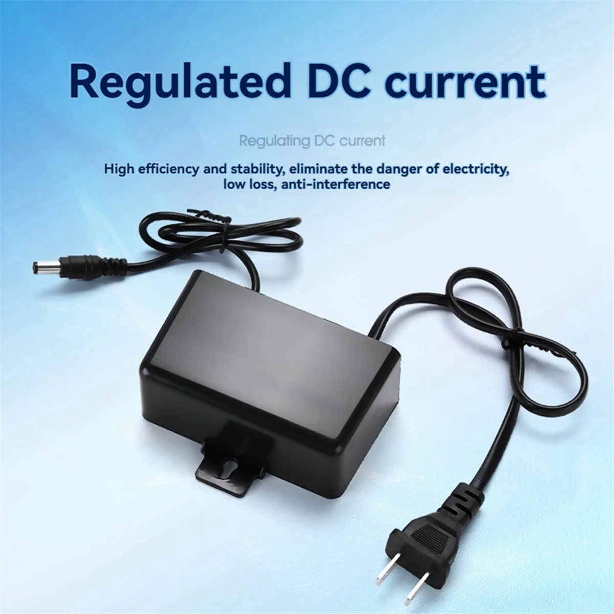 2025 New 12V 2A Waterproof Power Supply Adapter Outdoor Rainproof Surveillance Adapter for DC Camera LED Strip Switching US Plug