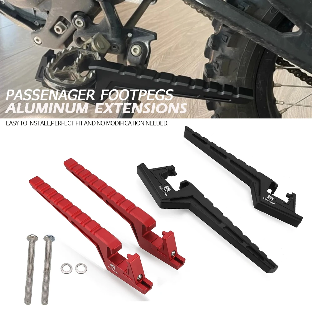 

For VTB VENTUS ONE Passenger Foot Peg Extensions Extended Footpegs CNC Bike Dirt Bike Off-Road Accessories For 79 BIKE Falcon M