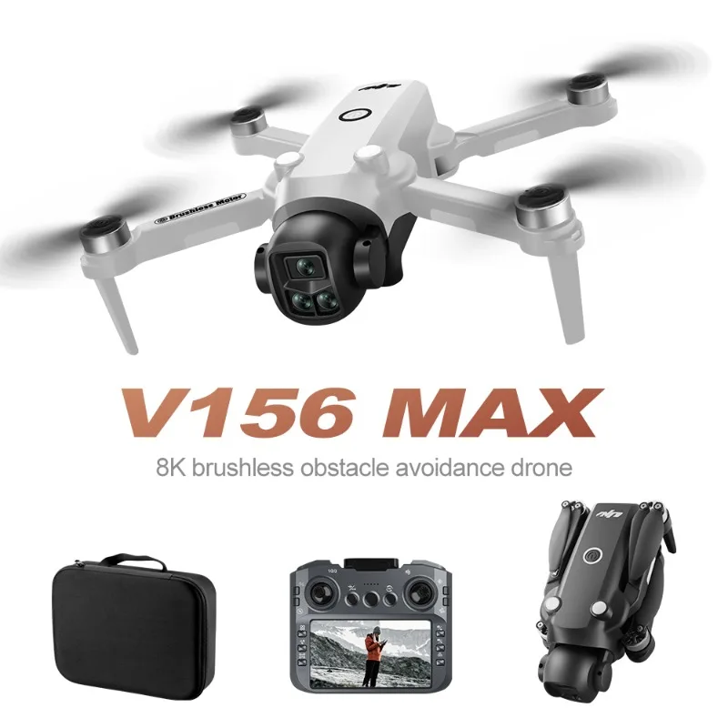 V156 MAX Drone 4K Professionale HD Doppia Fotocamera 5G WIFI Motore Brushless FPV Quadcopter Pieghevole Fotografia Aerea Drone Giocattolo regali