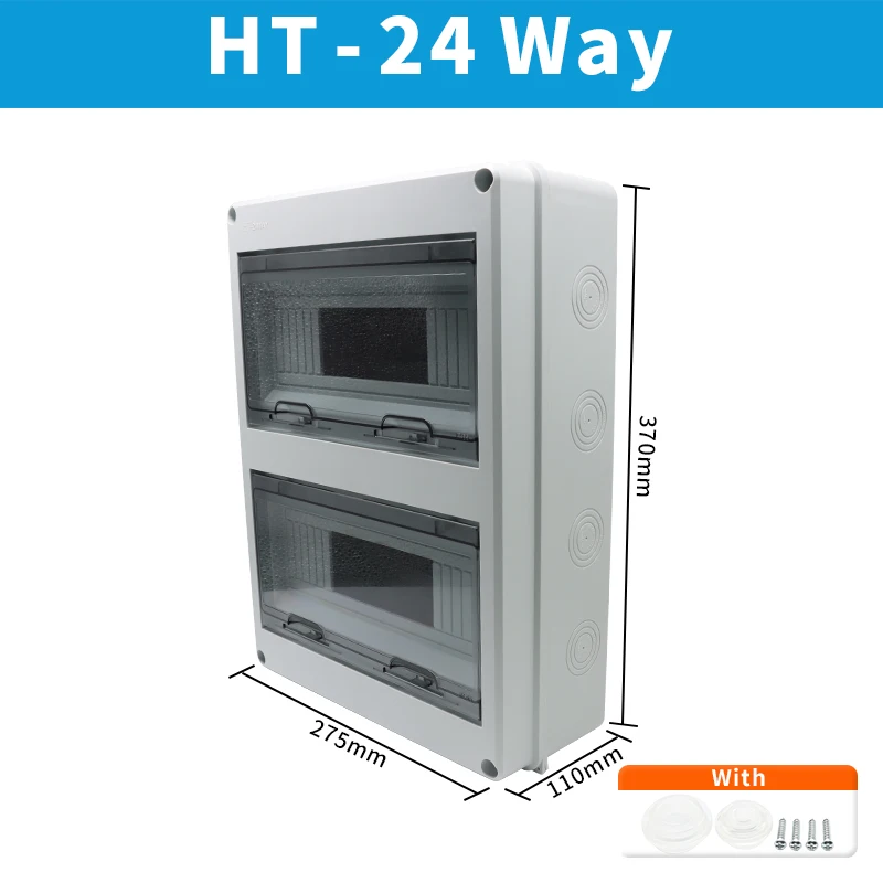 OMCH HT Serie IP65 Wasserdichte Verteilerdose ABS Elektrische Anschlussdose Outdoor-Schutzschaltergehäuse 2-24 Wege
