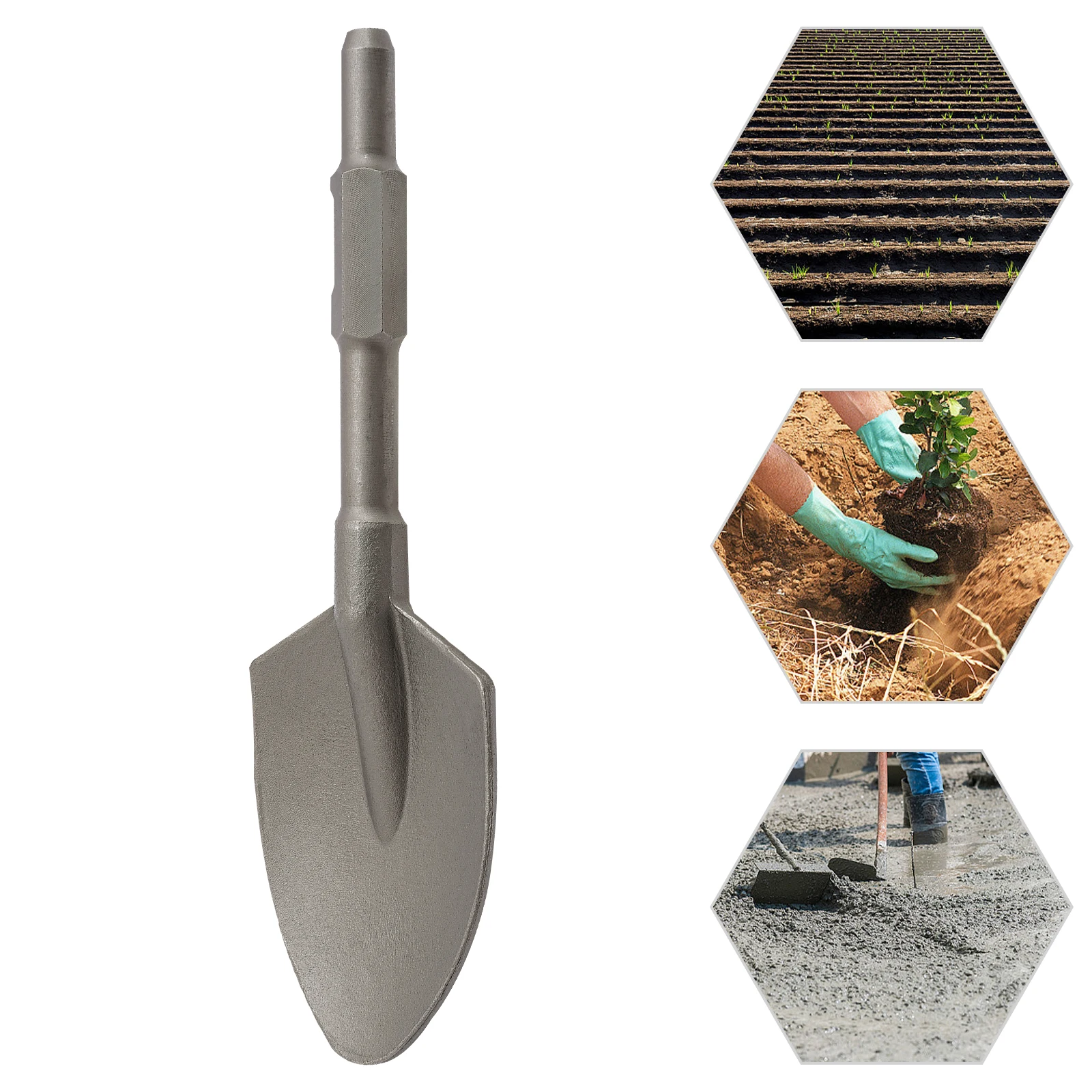 40Cr Shovel Chisel,Electric Hammer Shovel Chisel, Large Size Clay Spade With Storage Box For Making Excavation And Soil Removal