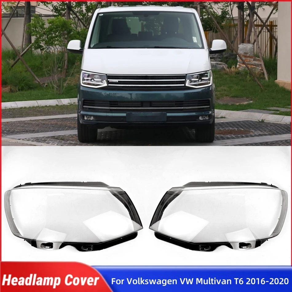 

For Volkswagen VW Multivan T6 2016 2017 2018 2019 2020 Car Front Headlight Lens Cover Lights Lens Shell Headlight Rubber Cover
