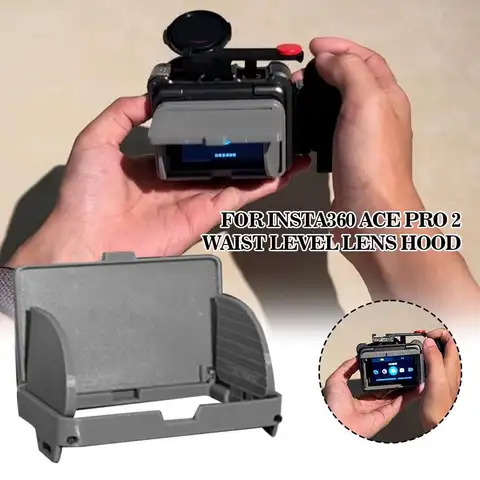 Insta360 Ace Pro 2 LCD 화면 차양 눈부심 방지 렌즈 스포츠 액세서리 썬 후드 카메라 그늘 허리 뷰파인더 레벨 X6O1