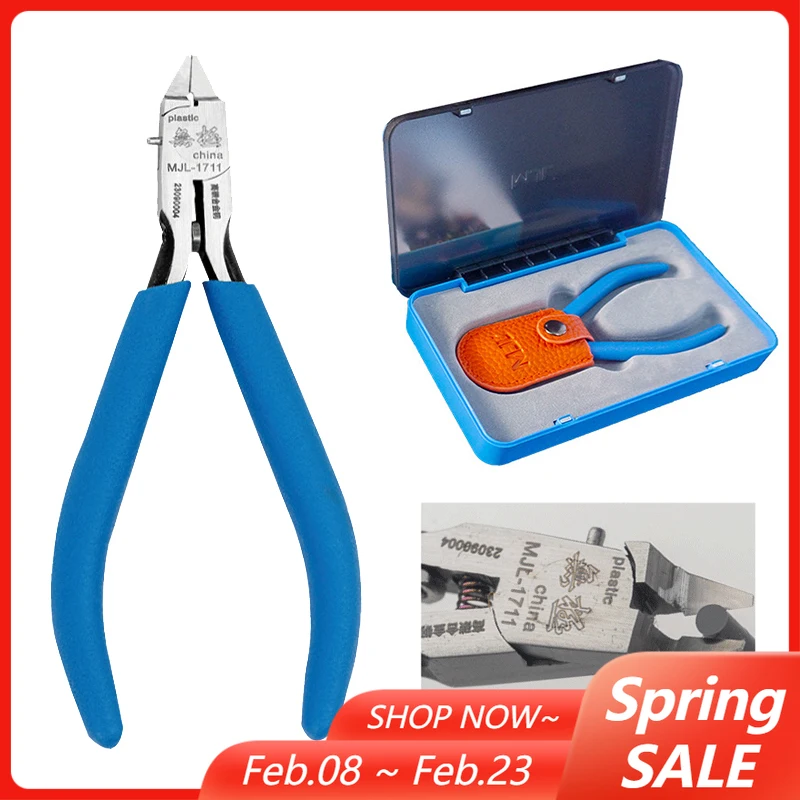 

M-1711 Модельные кусачки Ультратонкие односторонние инструменты для сборки моделей Gundam для начинающих, для ремонта и ремонта пластиковых моделей Синий