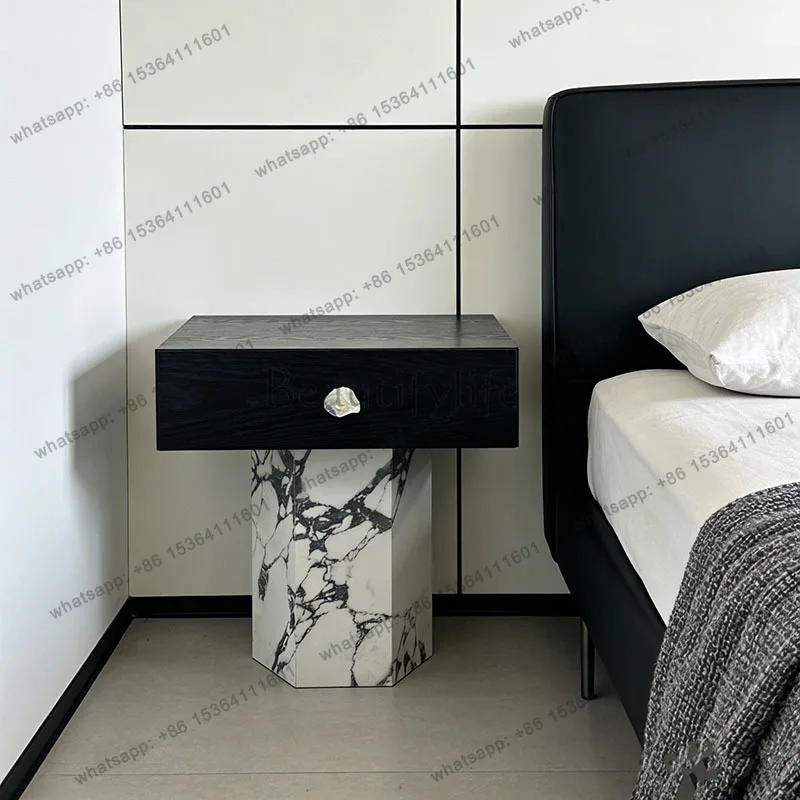 FG Modern Home Nightstand Contemporary New Style Bedside Table Classic Apartment Mesita Noche Storage Bedroom Furniture