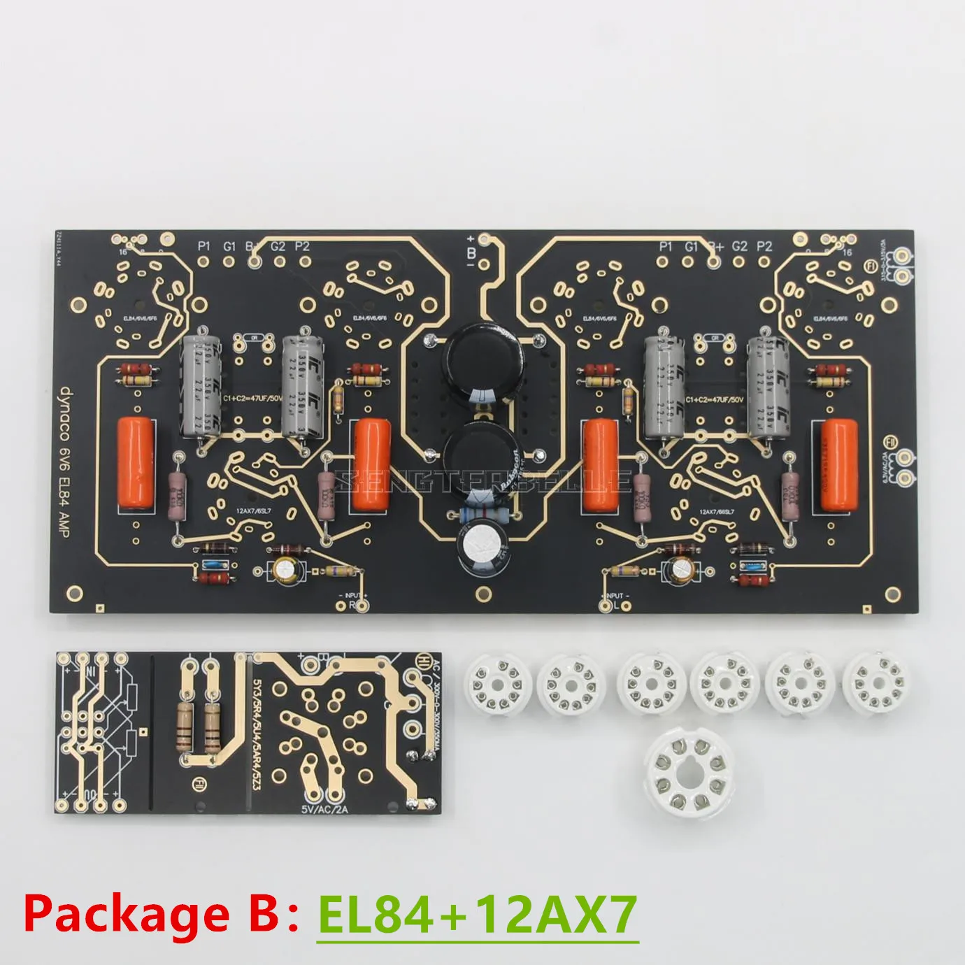 組み立てる 6V6/EL84 チューブウルトラリニアプッシュプルオーディオパワーアンプボード HiFi ステレオ 10 ワット参照 Dynaco ライン
