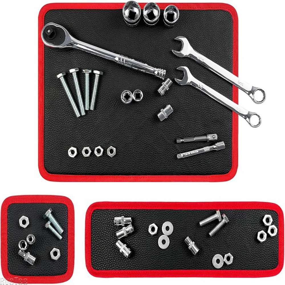 Magnetic Pad Flexible Tool Holder and Mat Mechanic Trays Portable and Storage for Screws and Wrenches Auxiliary Equipment