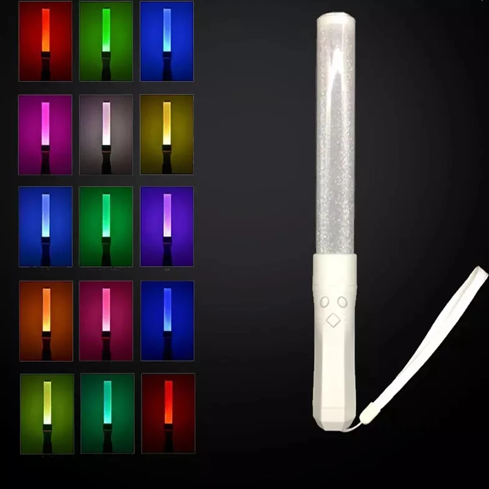 

2pcs Led Up Wand 15 Colors Glowing For Concert Festivals Colorful Light Wand Sticks Glow In The Dark Party Supplies