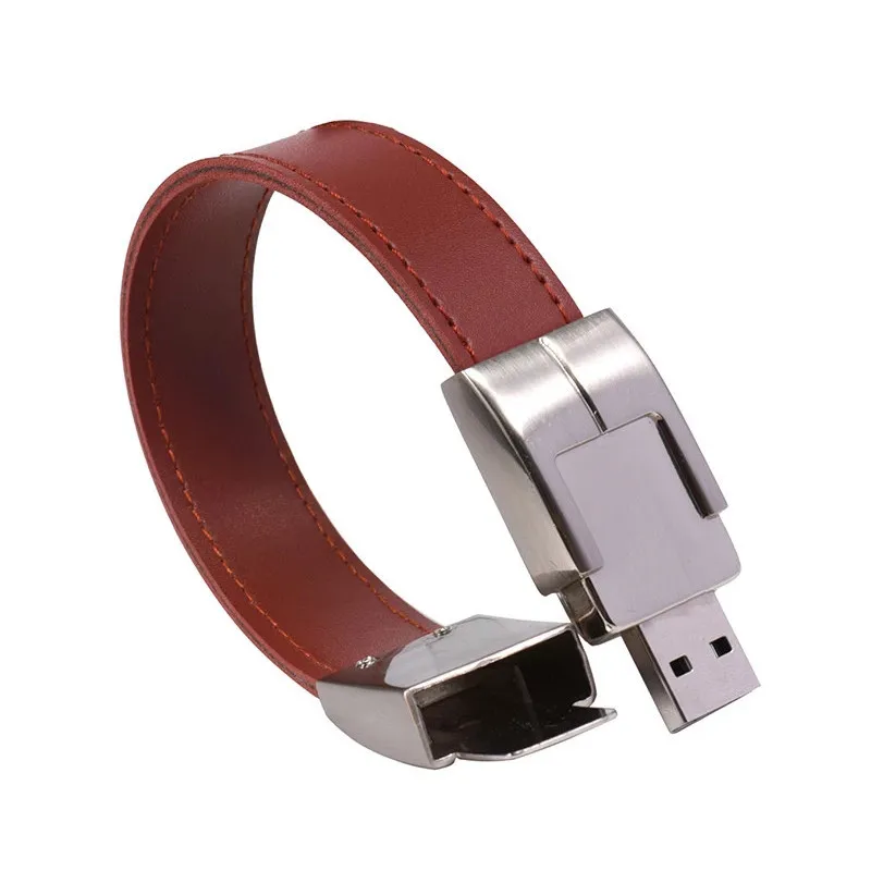Free Custom Laser Engraving LOGO Color Leather Metal USB2.0 Flash Drive 4GB 8GB 16GB 32GB 64GB 128GB Memory Stick
