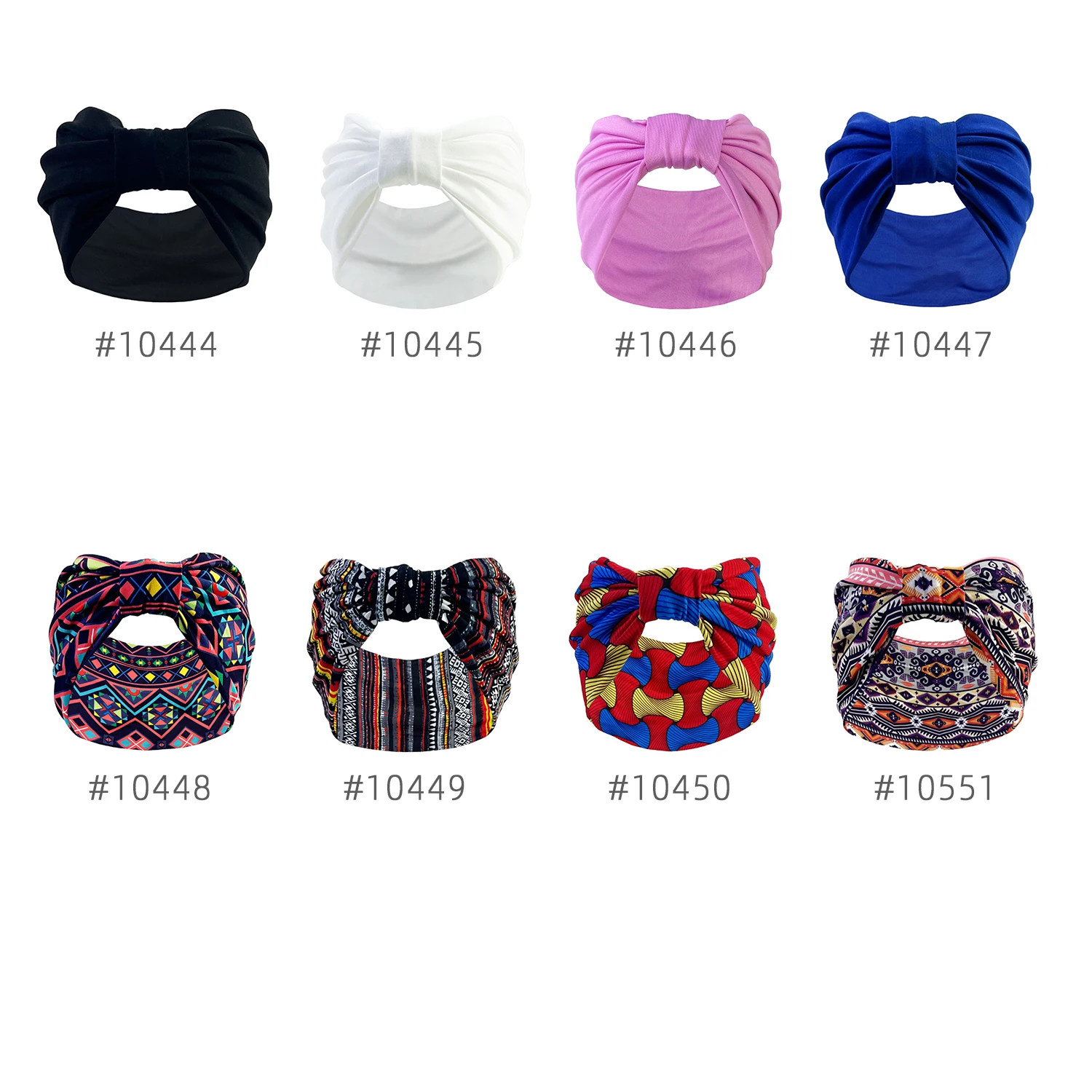 Elastisches Kopfband Turban Headwrap für Frauen Sport Stirnband Ultra breites Spandex Haarband – Detail 1