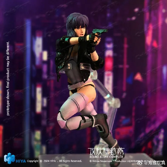 In Stock, Genuine HIYA Toys 1/12 Scale 14.5CM Ghost in The Shell Motoko Kusanagi Action Figure, Premium Anime Collectible Figure