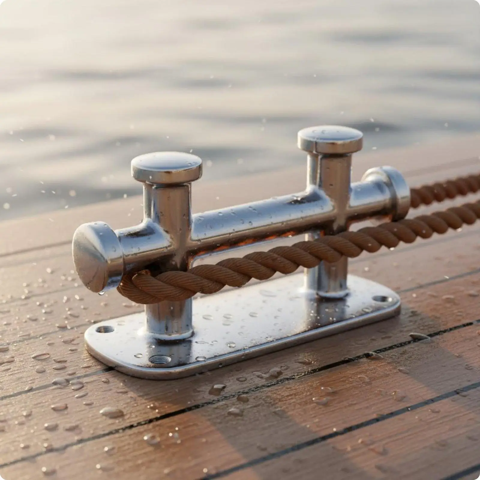 316 Stainless Steel Cleat Mirror Polished Boat Hardware Sturdy Duty for Dock
