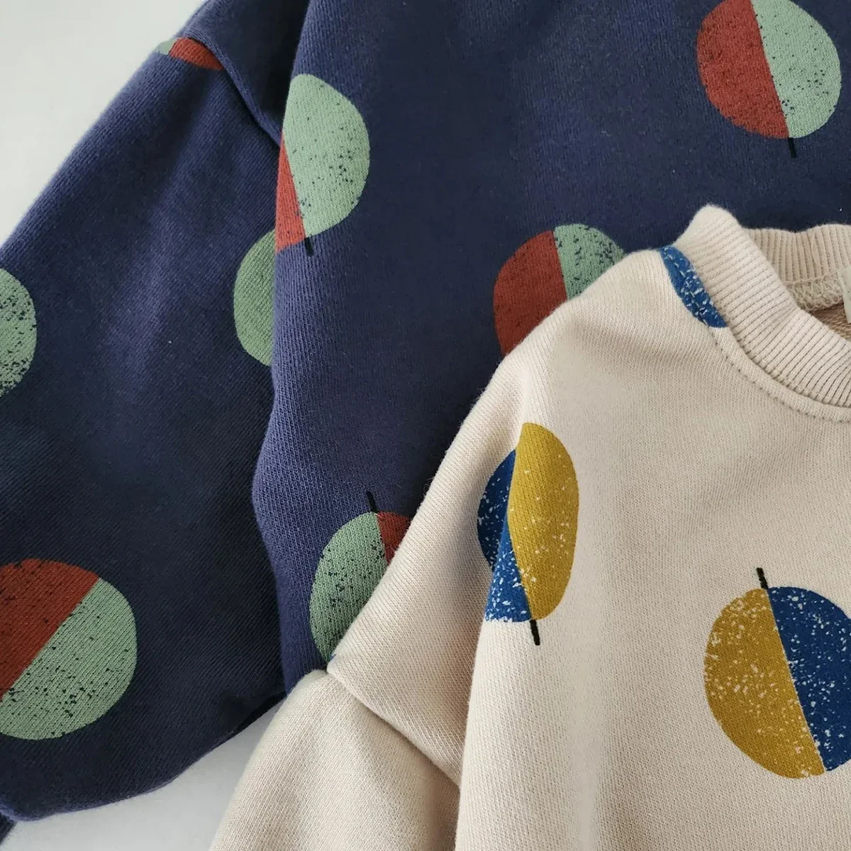 Baby Jungen Mädchen Sportanzug Kinderkleidung Sets Ballon-Print Sweatshirt + Hose Kinderanzug Set Lässige Baumwolle Frühling Herbst – Detail 5