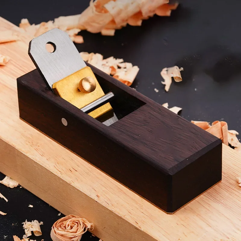 Mini Hand Planer Solid Wood DIY Woodworking Planers Household Mini Flat Planer Manganese Steel Edge Trimming Planers Adjustable