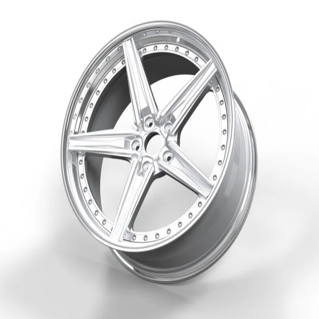 

Premium Class Alloy New Black Wheel Hub Heavy Duty High Grade Surface Sturdy Rim Zinc Plated Two Piece 20-24 Inches