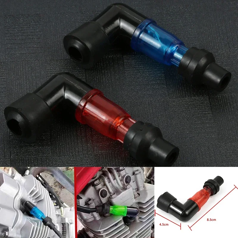 Motorcycle Flash Spark Plug Cap Universall Motorcycle Ignition Spark Plug Cap 90 Degree Flashing Spark Plug Caps for Motobike