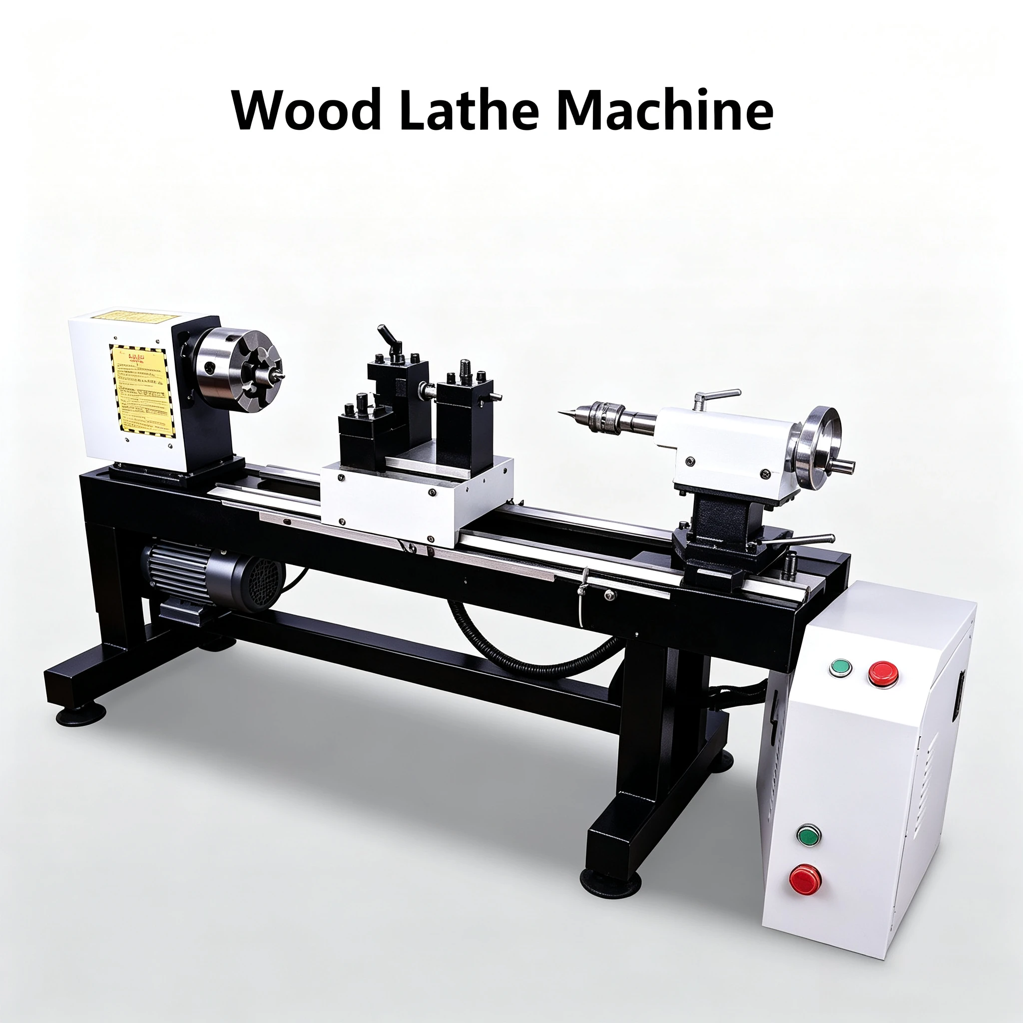 Small CNC Wood Lathe, Automatic CNC Bead Making Lathe, Integrated Processing Machine for Wooden Beads Crafts Turning