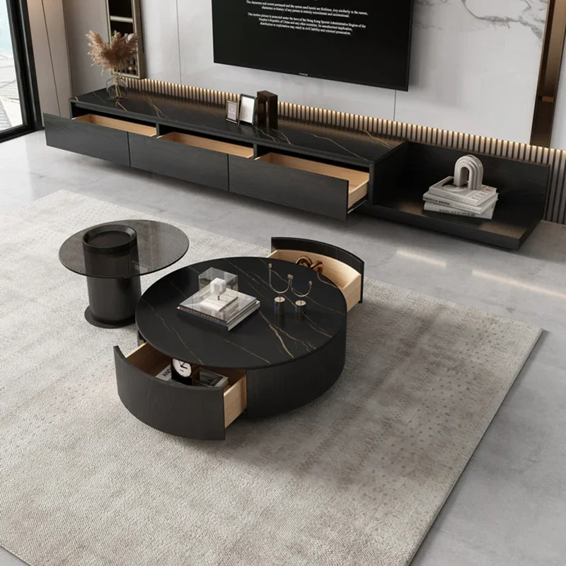 

Modern Nordic Coffee Tables Luxury Room Desks Bedside Mini Table Low Living Home Round Center Sala De Television Furniture