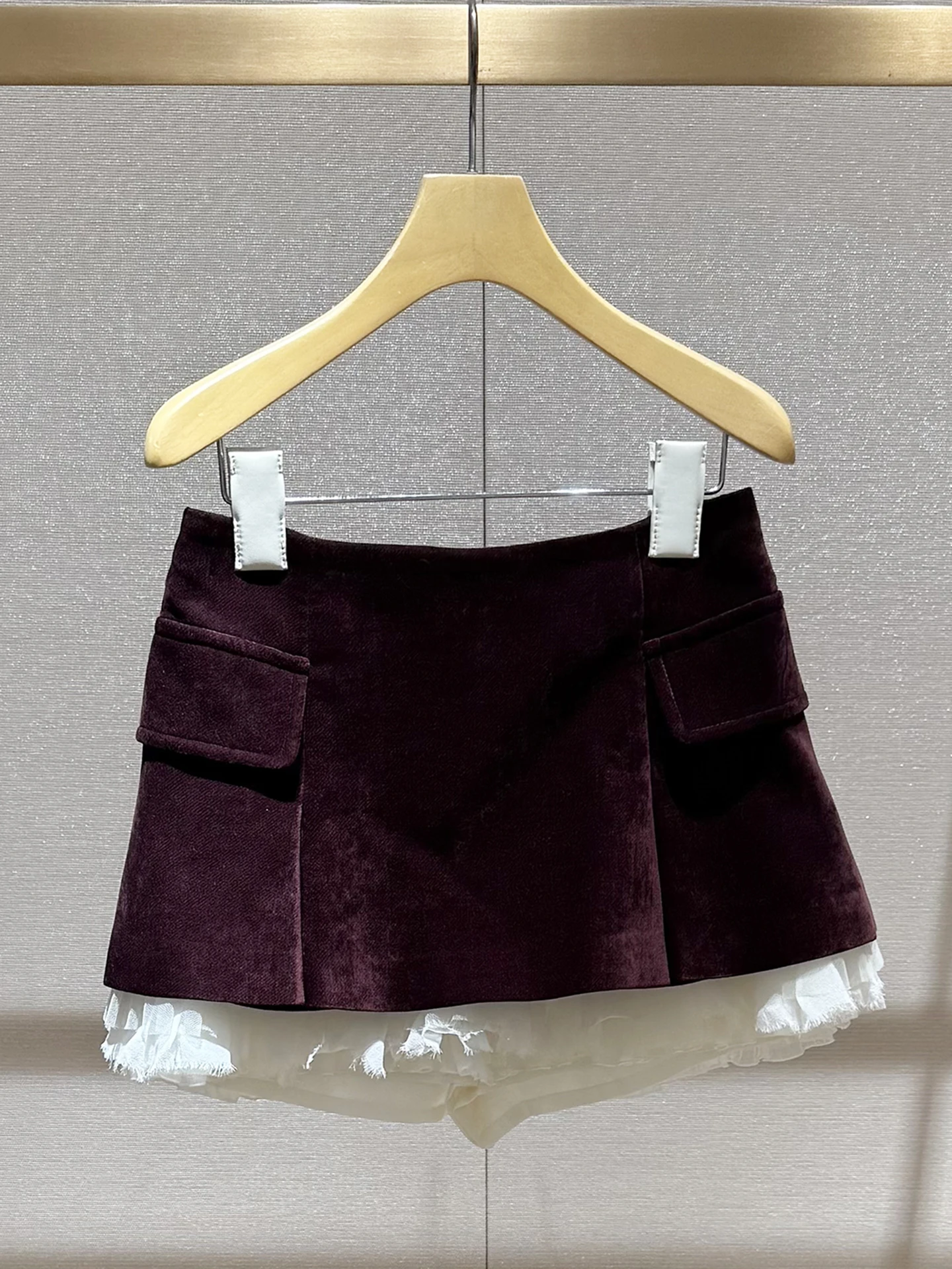 

Современная кружевная бархатная утягивающая повседневная юбка с высокой талией для женщин, Новое поступление зимы, юбки f-длины