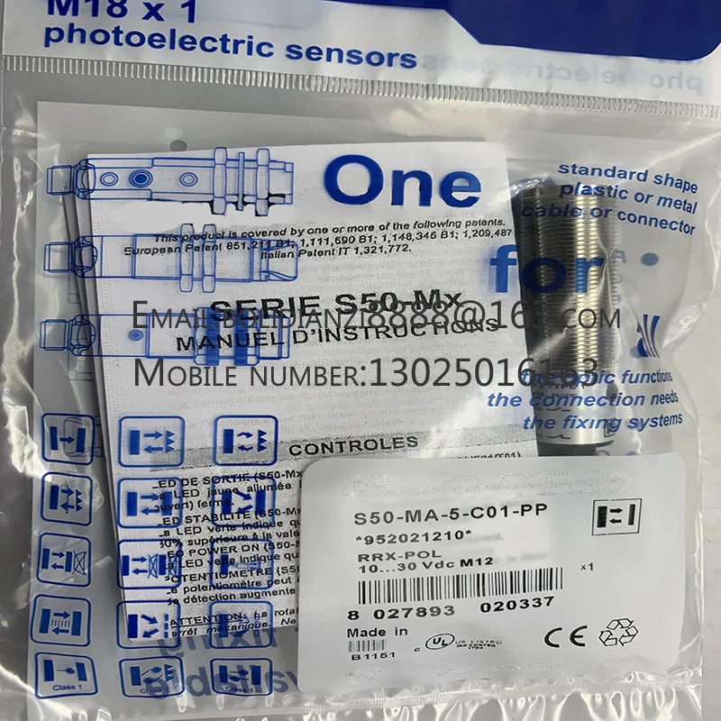 

S50-MA-5-F01-PP S50-MA-5-F01-NN 100% новый оригинальный бесконтактный переключатель