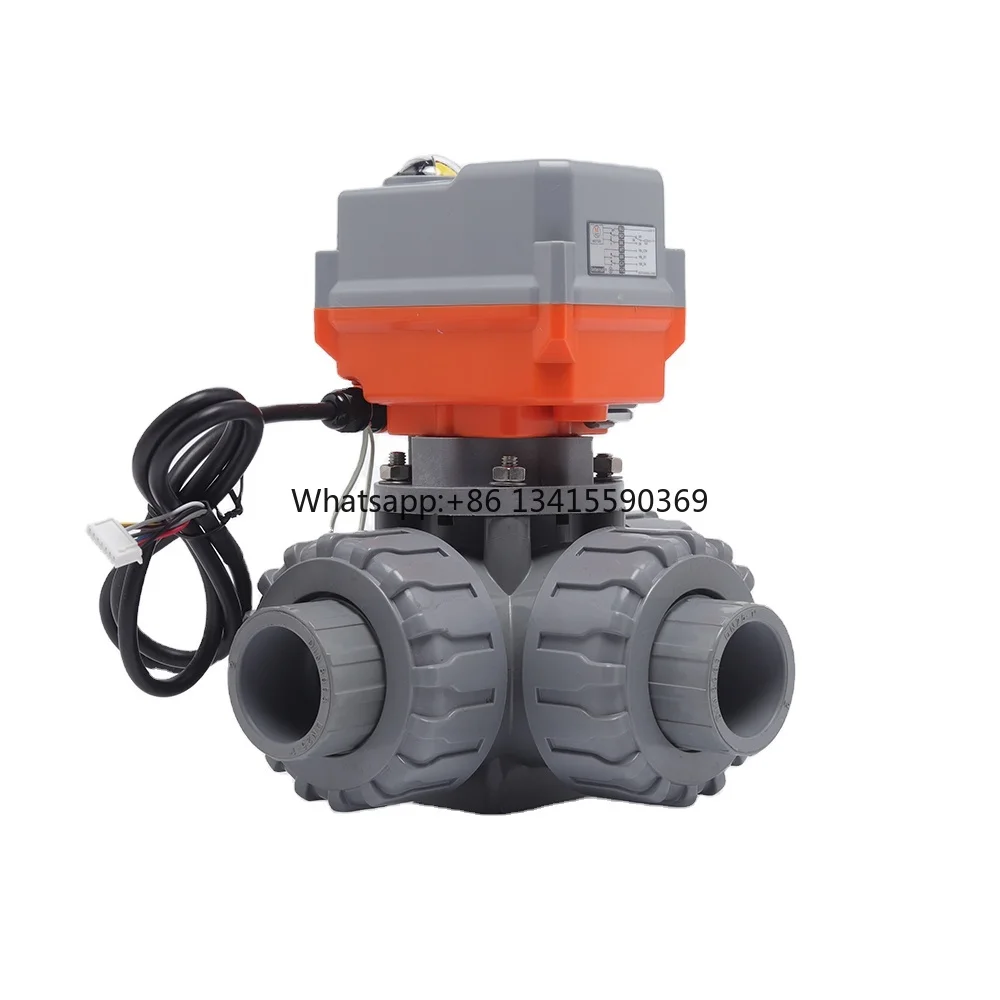 

DN25 CPVC AC220V On-off Typel Power-driven Three Way Valve 3 Way Flow Control Valve
