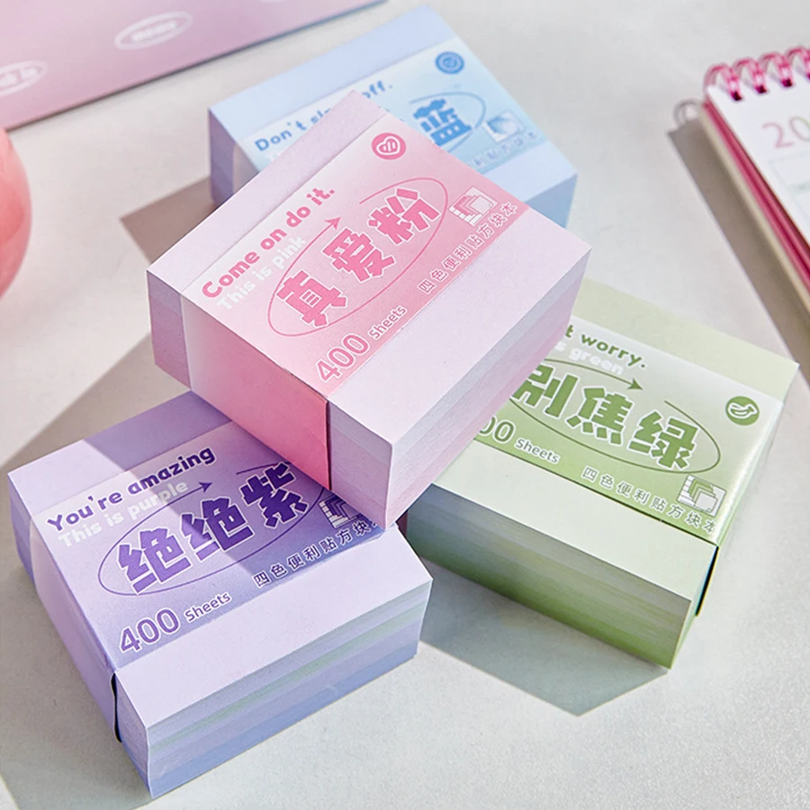 Sticky Notes, Self Sticky Notes, Sticky Pads, Recyclable, Self-Stick Pads, Easy to Post for Home, Office, Notebook