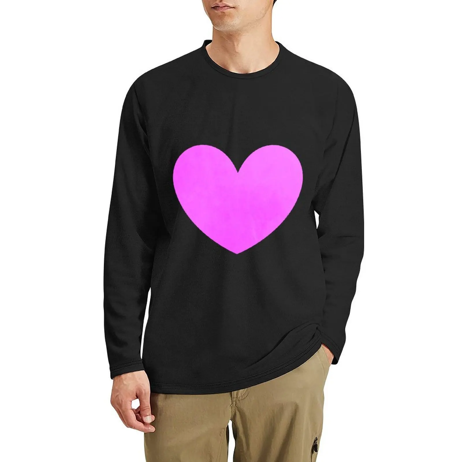 Bubblegum rose et rose vif Pastel Long T-Shirt vintage T-Shirt garçons t-shirts personnalisés t-shirts homme vêtements chemise de créateur hommes