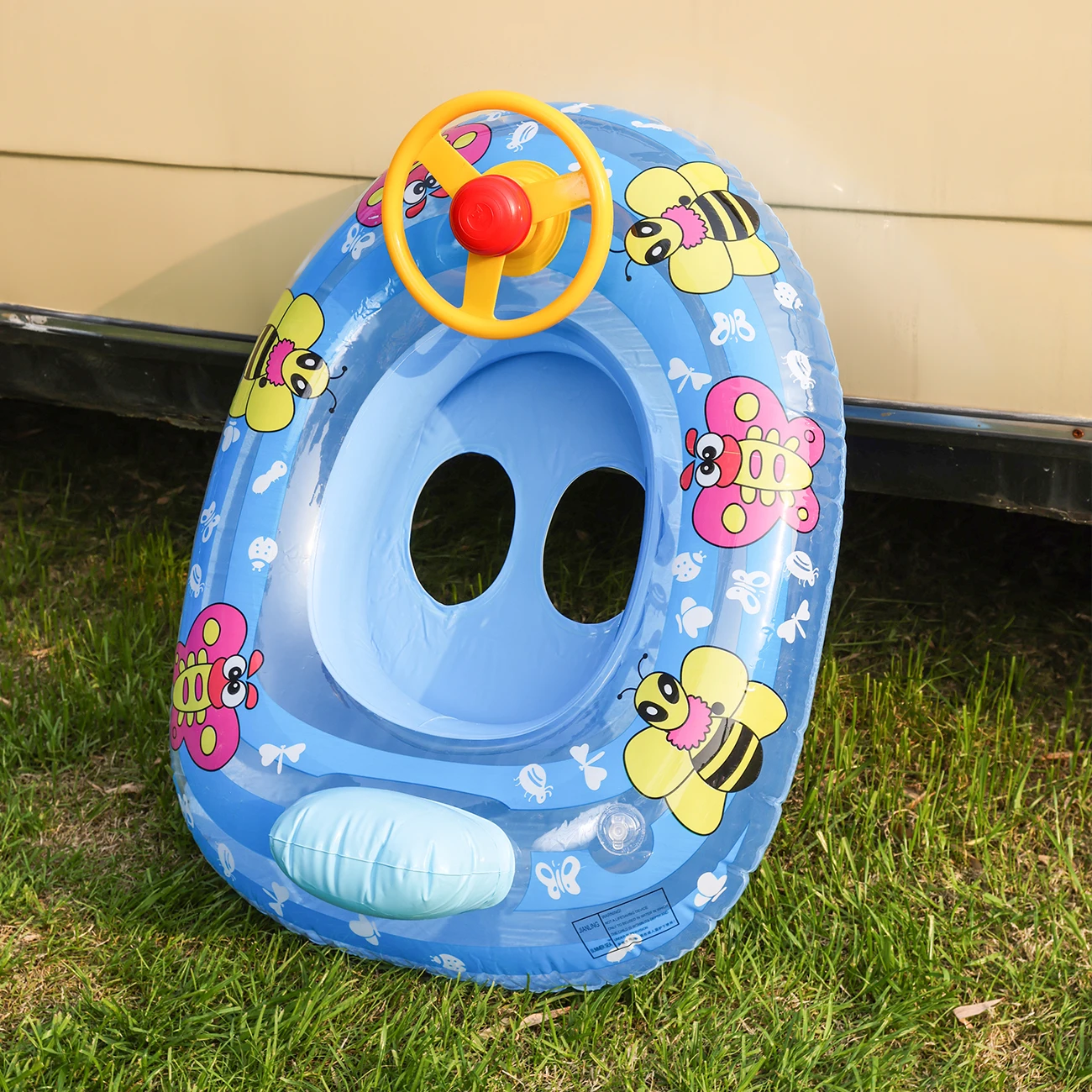 Mini Yacht gonflable pour piscine, anneau de bain d'été, aide à la natation sur la plage et la piscine, jouets de plage Gea de sécurité aquatique pour fête à la piscine, 1 pièce