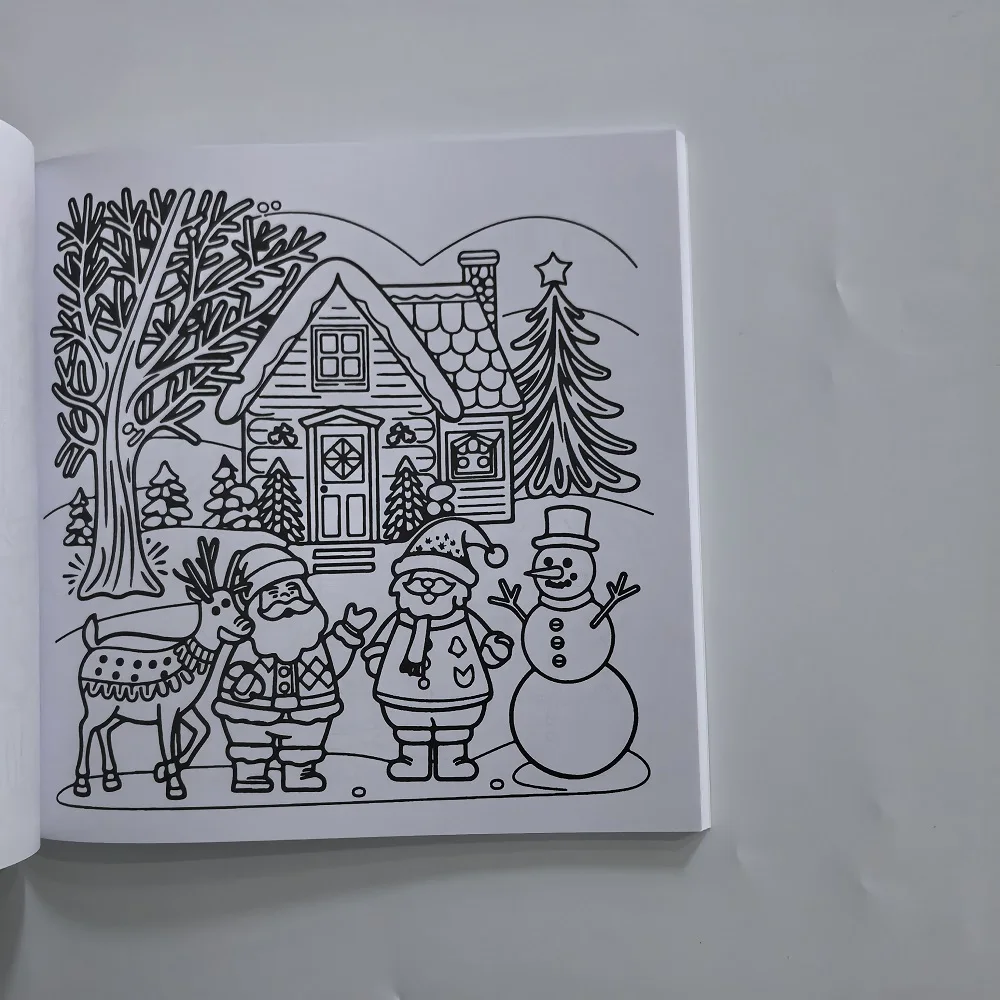 Cozy Christmas Coloring Book Bold and Easy Coloring For Adults And Teens Christmas Gift English Version