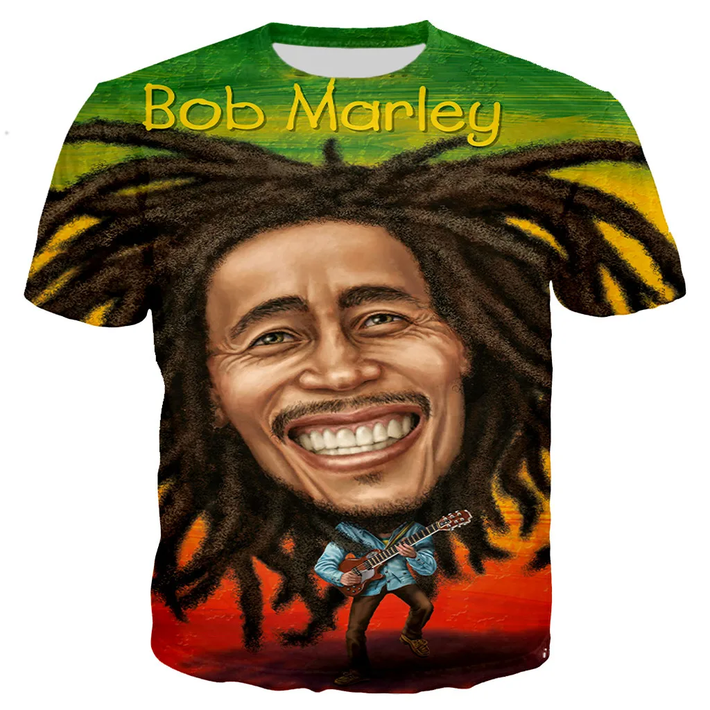 2023 Bán Rapper Bob Marley Áo Nam/Nữ Mới Thời Trang Thoáng Mát 3D In Áo Thun Khoác Harajuku đầm Dạo Phố Cao Cấp