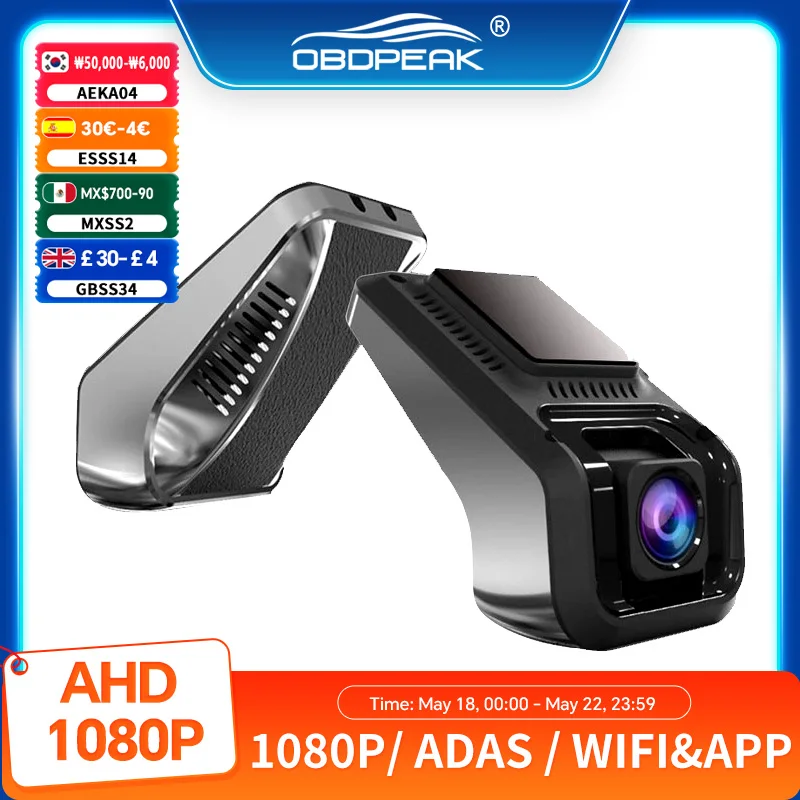 

X9 Pro FHD 1080P Dash Cam Dvr ADAS WIFI 1080P Smart Car DVR Phone APP Mini Front Camera Lens Video Driving Recorder USB Connect