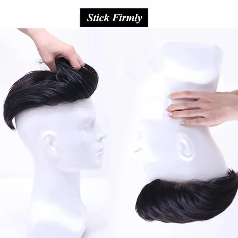 Silk Base with Diamond Net Cover Hair Syetem Asia Men\'s Wigs For Men Toupee Men Durable 100% Human Hair System Asian Mens Wig