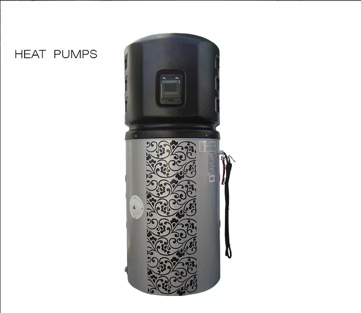 All-in-One Air Source Heat Pump Solar Hot Water Heater 5kW High Efficiency Class A+++ Stainless Steel R410A Hotel