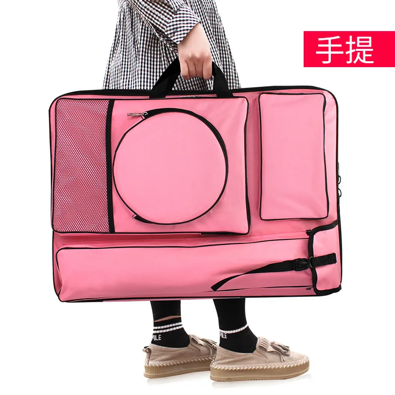 Bolsa de pintura 4K para estudiantes de arte, bolsa de tablero de pintura de color, bolsa multifuncional para examen de arte y bocetos