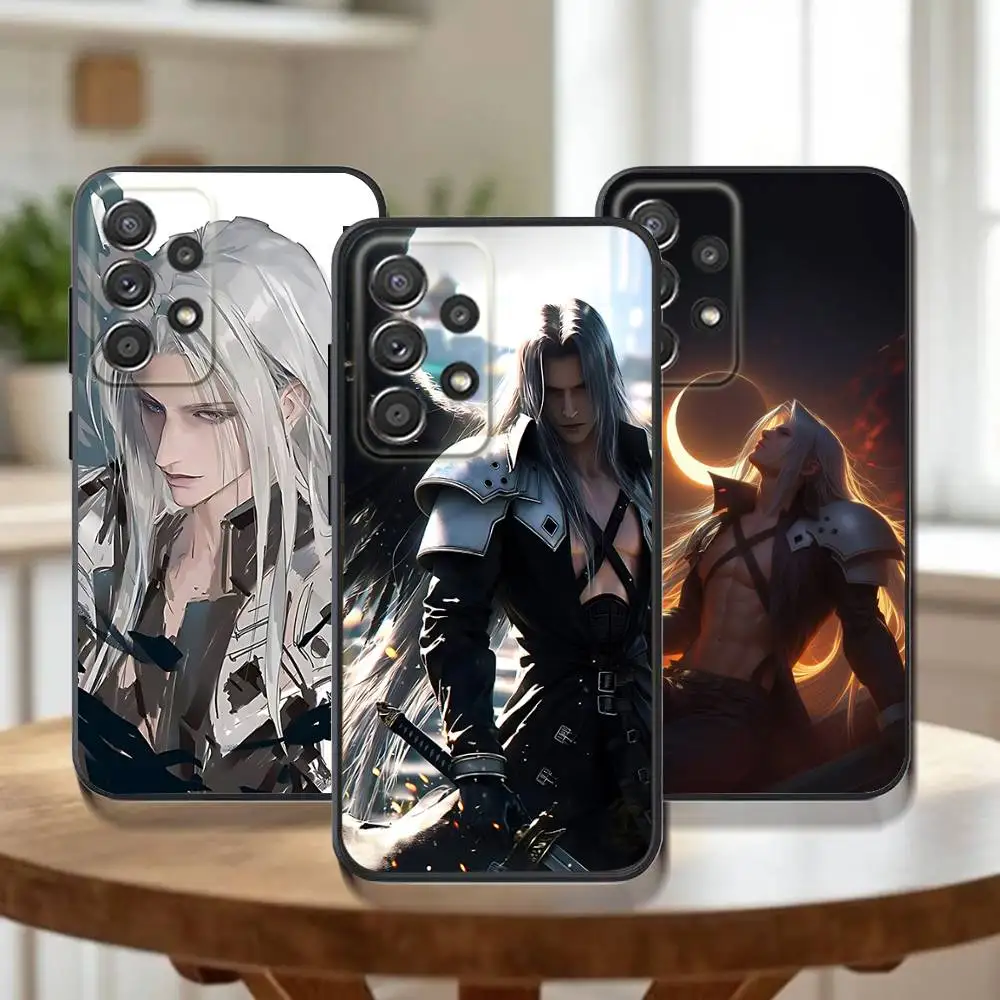 

F-Final F-Fantasy Sephiroth Phone Case For Samsung Galaxy A 91,80,73,72,71,53,52,51,22,5G Shockproof Soft Black Cover