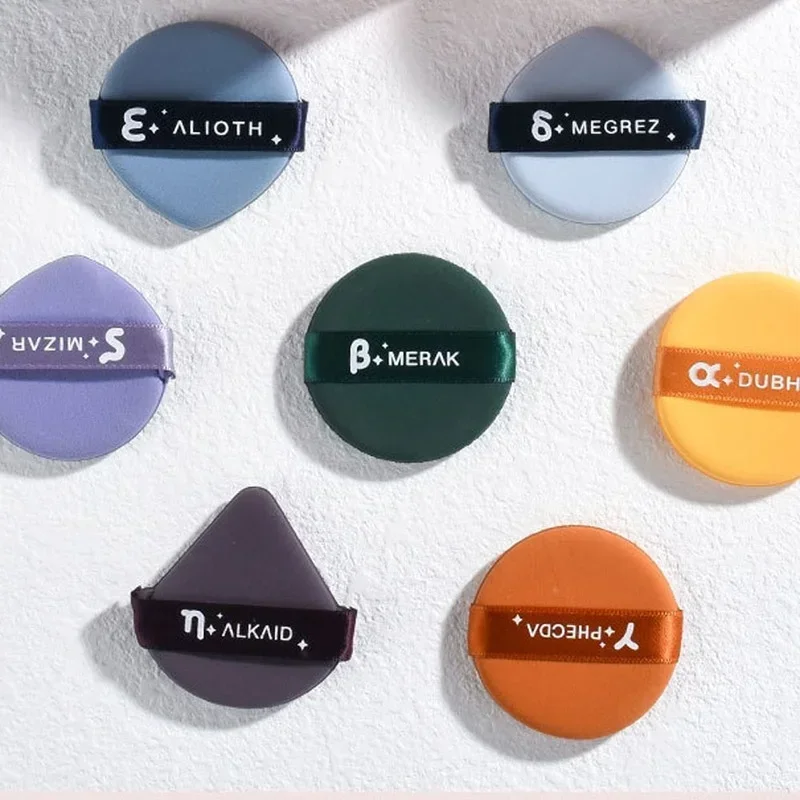 Éponge bouffante sèche et humide, fond de teint liquide à double usage, poudre lisse, Kit de bouffées cosmétiques, formes rondes et carrées triangulaires