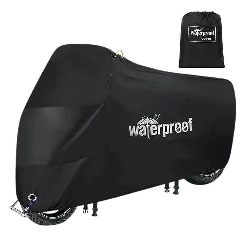 

Waterproof Outdoor Bike Cover Adjustable Elastic Band Bike Protector Snow Proof Oxford Fabric All Season Dustproof Bike Cover